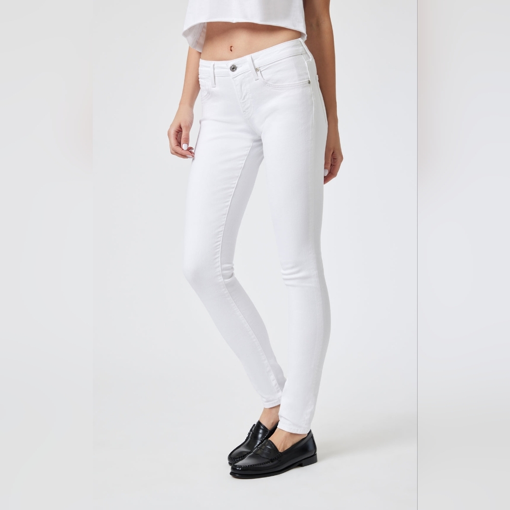 White Mavi crop skinny jean